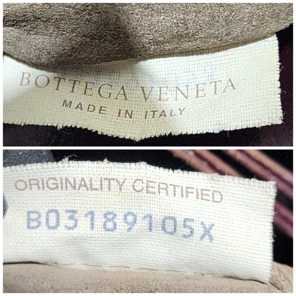 SOLD***Authentic BOTTEGA VENETA Nappa Intrecciato Small Roma Tote Bag Burgundy - Picture 4 of 16
